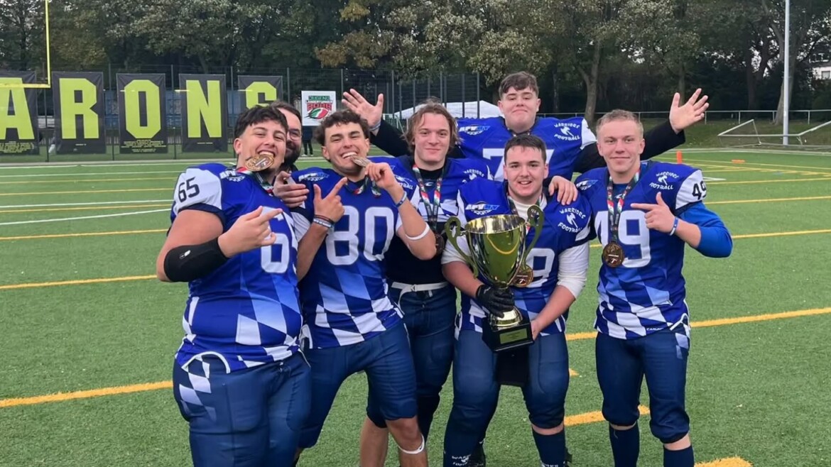 Sechs Spartans mit Bavarian Warriors Meister